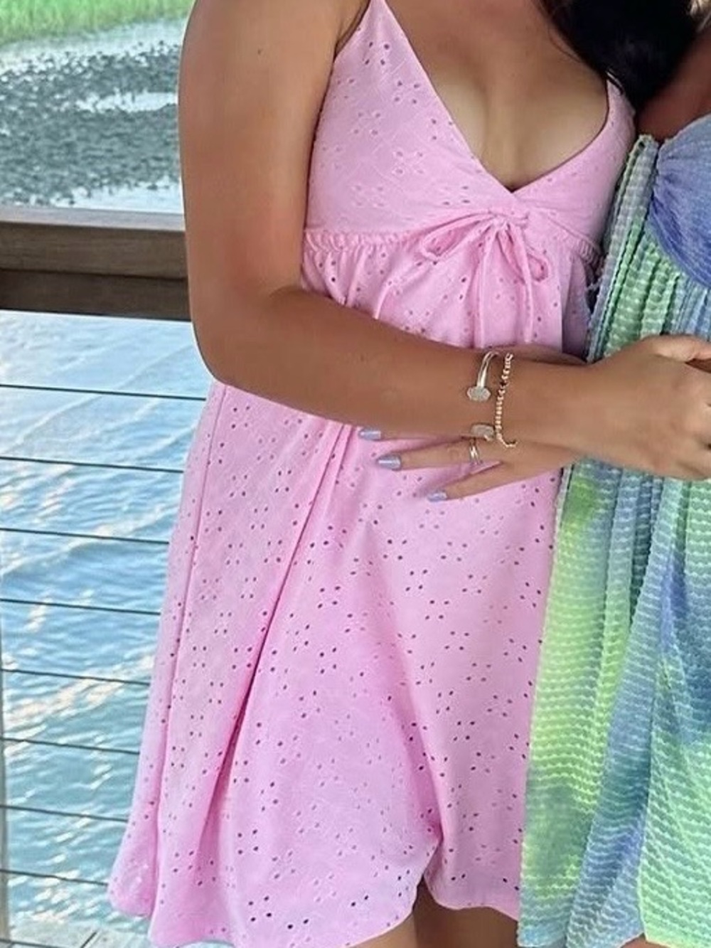 wild fable Pink Eyelet Sundress